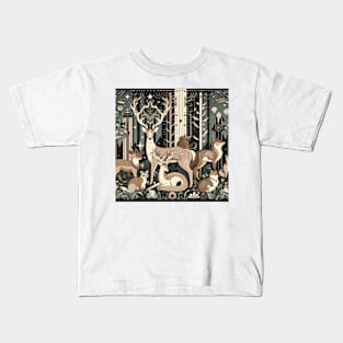 Winter Forest Family Kids T-Shirt